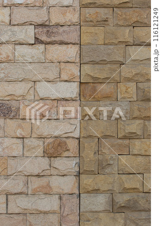 Brick Sand Retro Color Stone Wall Masonry Texture Background Rough Brickwork Structure Backdrop 116121249