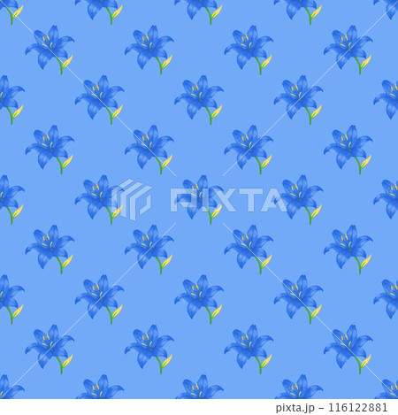 seamless pattern with flowers のイラスト素材 [116122881] - PIXTA