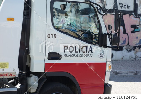 Oeiras municipal police car, Lisbon, Portugal 116124765