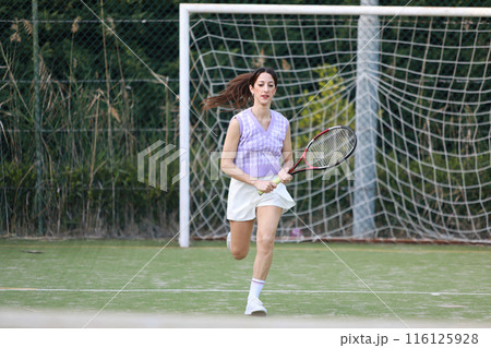 Motion And Energy For Tennis Warm Up  116125928