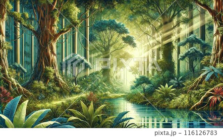 幻想的な森 116126783