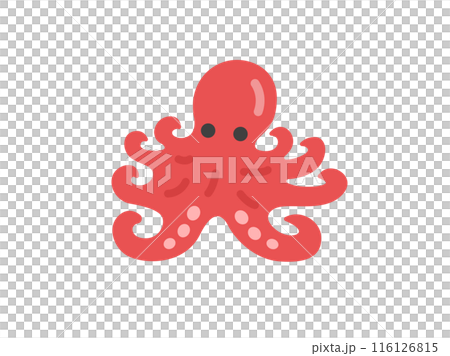 タコのアイコンのイラスト 116126815