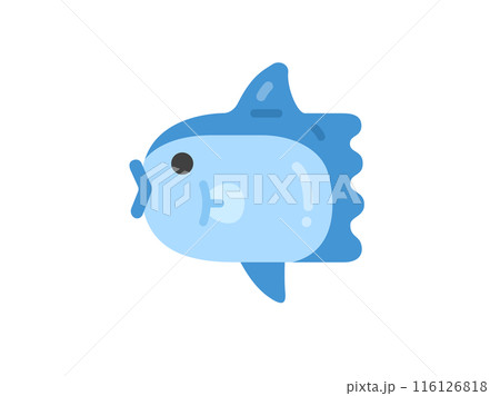 マンボウのアイコンのイラスト 116126818