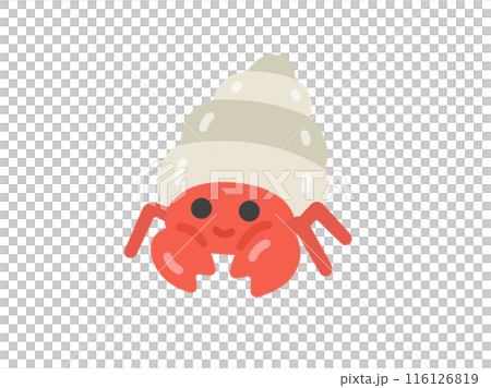 ヤドカリのアイコンのイラスト ヤドカリのアイコンのイラスト 116126819
