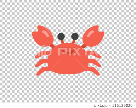 カニのアイコンのイラスト 116126820