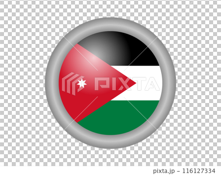 世界の国旗　ヨルダンのアイコン 116127334