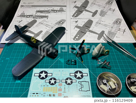 模型制作過程、F4Uコルセア、1/72スケール模型 模型制作過程、F4Uコルセア、1/72スケール模型 116129409