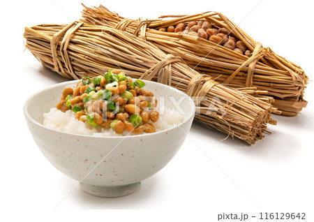日本の伝統和食、納豆ごはん 日本の伝統和食、納豆ごはん 116129642