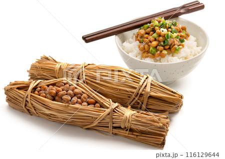 日本の伝統和食、納豆ごはん 日本の伝統和食、納豆ごはん 116129644