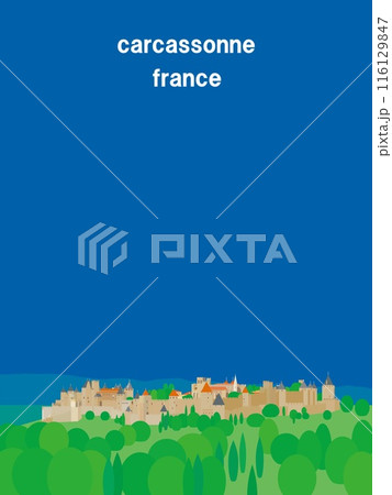 カルカッソンヌ　carcassonne　フランス　france 116129847