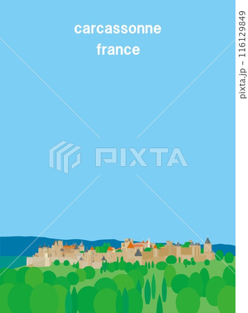 カルカッソンヌ　carcassonne　フランス　france 116129849