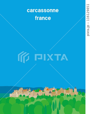 カルカッソンヌ carcassonne フランス france カルカッソンヌ carcassonne フランス france 116129851