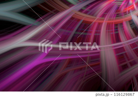 カラフルで抽象的なシルクのイメージ 116129867