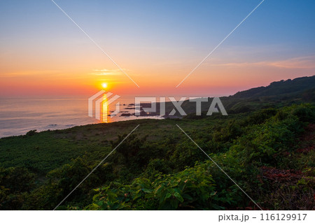 男鹿半島の夕暮れ 男鹿半島の夕暮れ 116129917