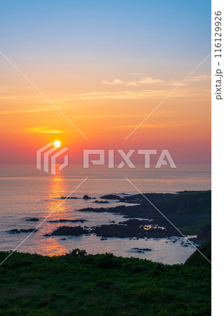 男鹿半島の夕暮れ 男鹿半島の夕暮れ 116129926