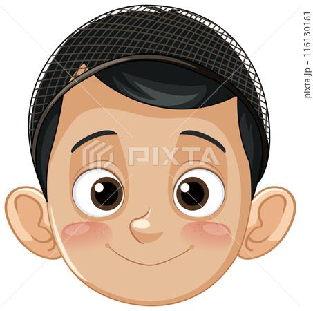 Smiling Muslim Boy Cartoon Character Smiling Muslim Boy Cartoon Character 116130181