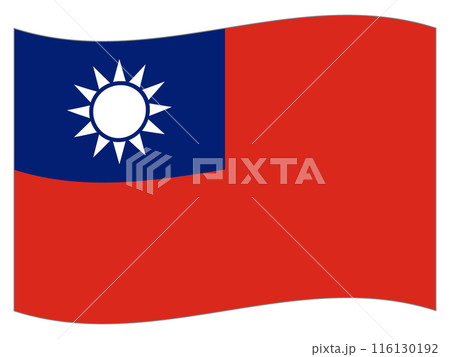 世界の国旗　台湾の旗 116130192
