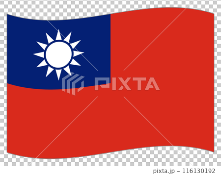 世界の国旗　台湾の旗 116130192