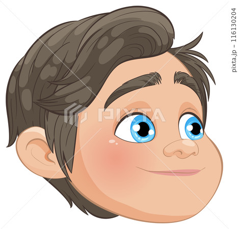 Smiling Boy with Blue Eyes 116130204