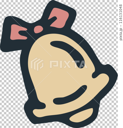 Christmas icon bell hand-drawn decoration ornament print cute illustration material Christmas icon bell hand-drawn decoration ornament print cute illustration material 116131048