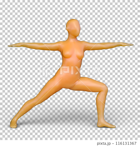 ポーズをとる女性 116131367