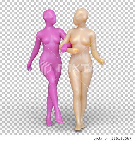 ポーズをとる女性達 116131567