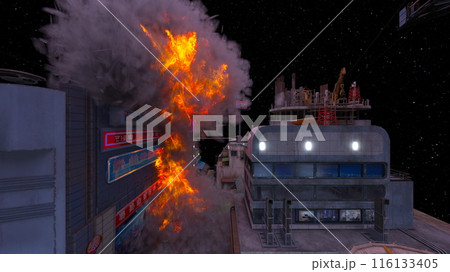 火災現場 火災現場 116133405