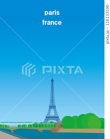 エッフェル塔 tour eiffel ビル・アケム橋 pont de bir-hakeem パリ エッフェル塔 tour eiffel ビル・アケム橋 pont de bir-hakeem パリ 116133590