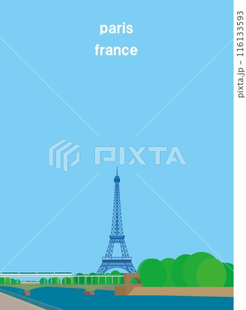 エッフェル塔 tour eiffel ビル・アケム橋 pont de bir-hakeem パリ エッフェル塔 tour eiffel ビル・アケム橋 pont de bir-hakeem パリ 116133593