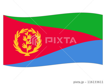 世界の国旗　エリトリアの旗 116133611
