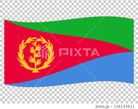 世界の国旗　エリトリアの旗 116133611