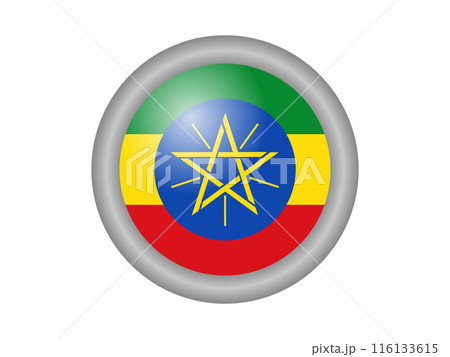 世界の国旗　エチオピアのアイコン 116133615