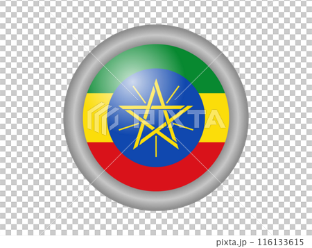 世界の国旗　エチオピアのアイコン 116133615