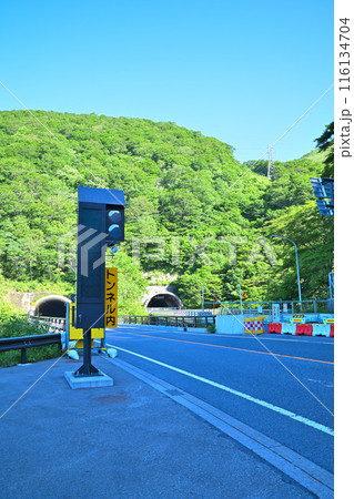 新三国トンネル　国道17号　群馬県側　新緑の季節　 116134704