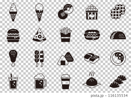 食品和飲料圖標 02 食品和飲料圖標 116135534