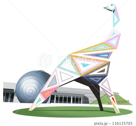 恐竜博物館　観光地イラストアイコン 116135785