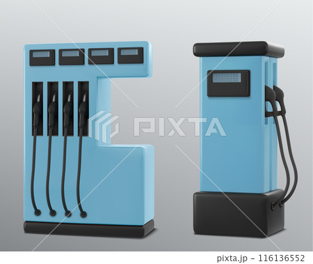Gas or gasoline filling station 3d Gas or gasoline filling station 3d 116136552