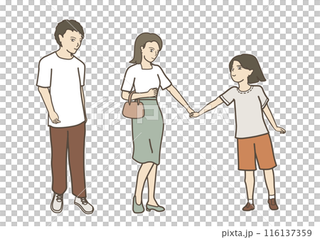 A close parent and child going out 116137359