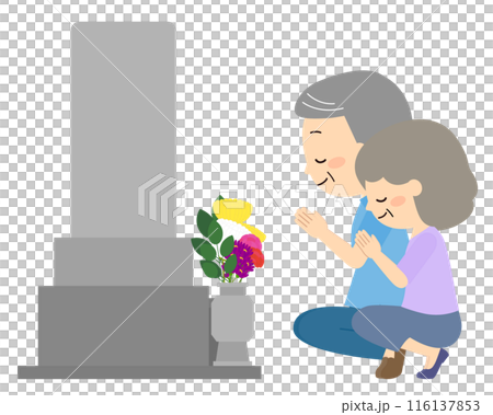 老人和婦女掃墓 116137853