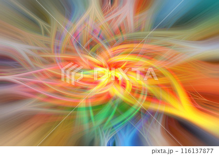 カラフルで抽象的なシルクのイメージ 116137877