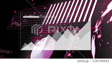 Image of financial data processing over grid 116140081
