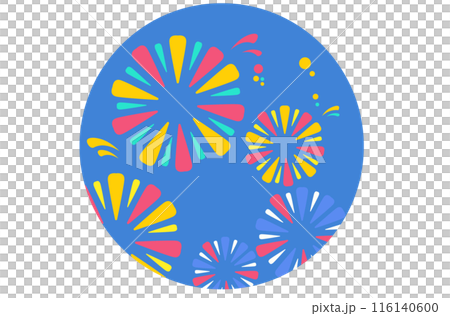 花火のアイコン。ベクターイラスト	 116140600
