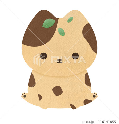 Cute Cat Cartoon illustration Cat Sitting Cartoon Kawaii Cat Character Cat Mascot 116141055