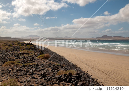 Coast of Atlantic ocean, Famara, Lanzarote Coast of Atlantic ocean, Famara, Lanzarote 116142104