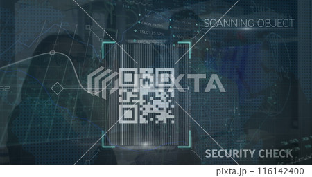Image of data processing over diverse business people talking Image of data processing over diverse business people talking 116142400