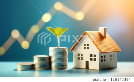 マイホームを買うためにお金を育てて増やす 積み上がるお金 マイホームを買うためにお金を育てて増やす 積み上がるお金 116143394