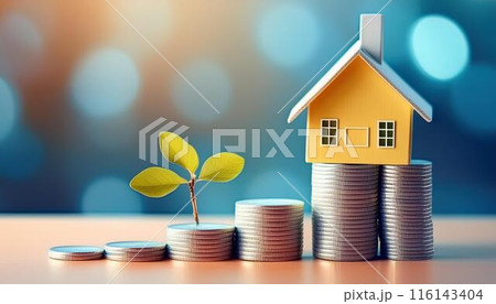 マイホームを買うためにお金を育てて増やす　積み上がるお金 116143404