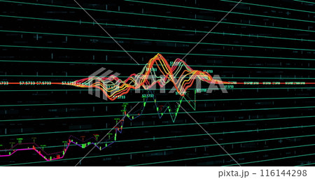 Image of financial data processing and statistics recording Image of financial data processing and statistics recording 116144298