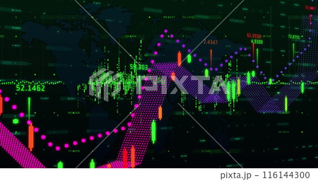 Image of financial data processing and statistics recording Image of financial data processing and statistics recording 116144300