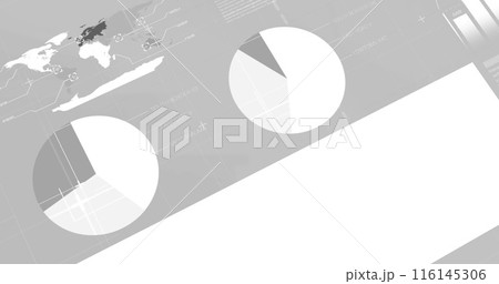 Image of data processing on gray background Image of data processing on gray background 116145306